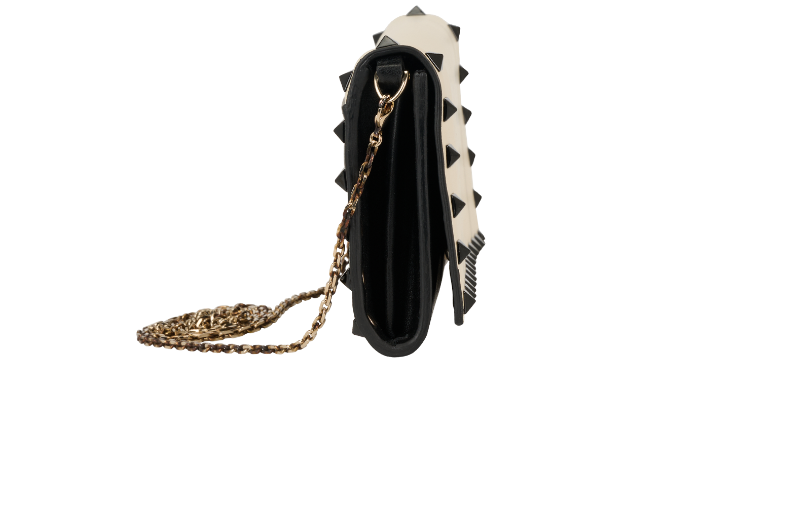 Valentino Rockstud WOC, &pound;320, Handbags, Black, Leather, Side view